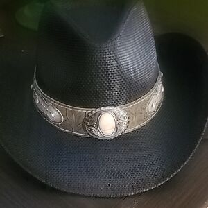 Freestyle Black Hat with Silver Accents